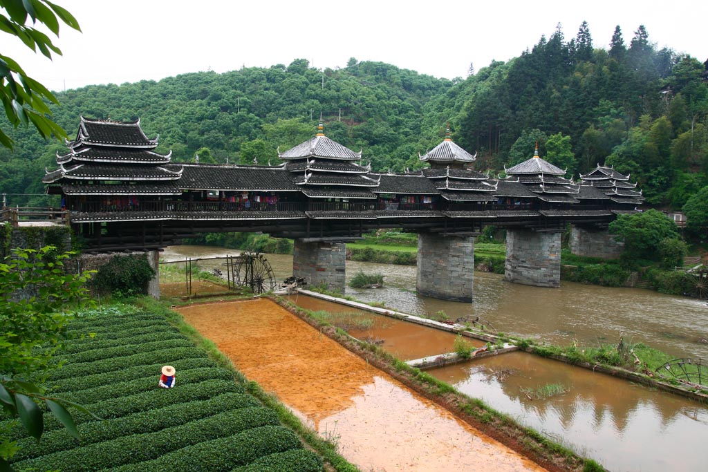 三江侗寨风雨桥 摄影 兰兰飞翔