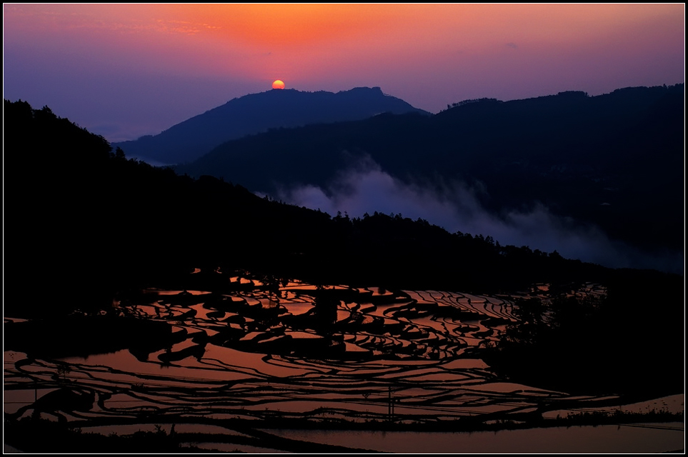 锦绣河山—山乡旭日 摄影 菩提子