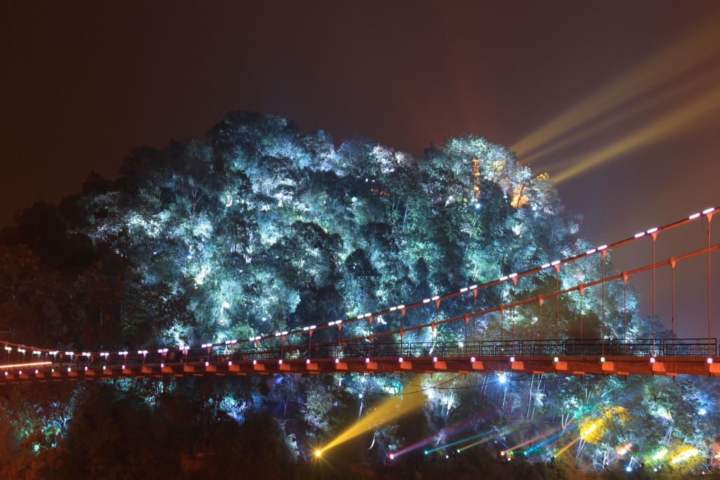 桐庐夜景--桐君山2 摄影 富春江畔