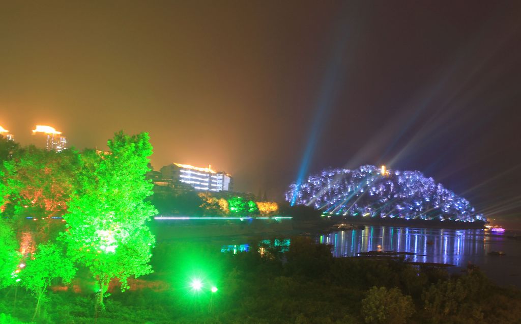 桐庐江北的夜晚 摄影 富春江畔