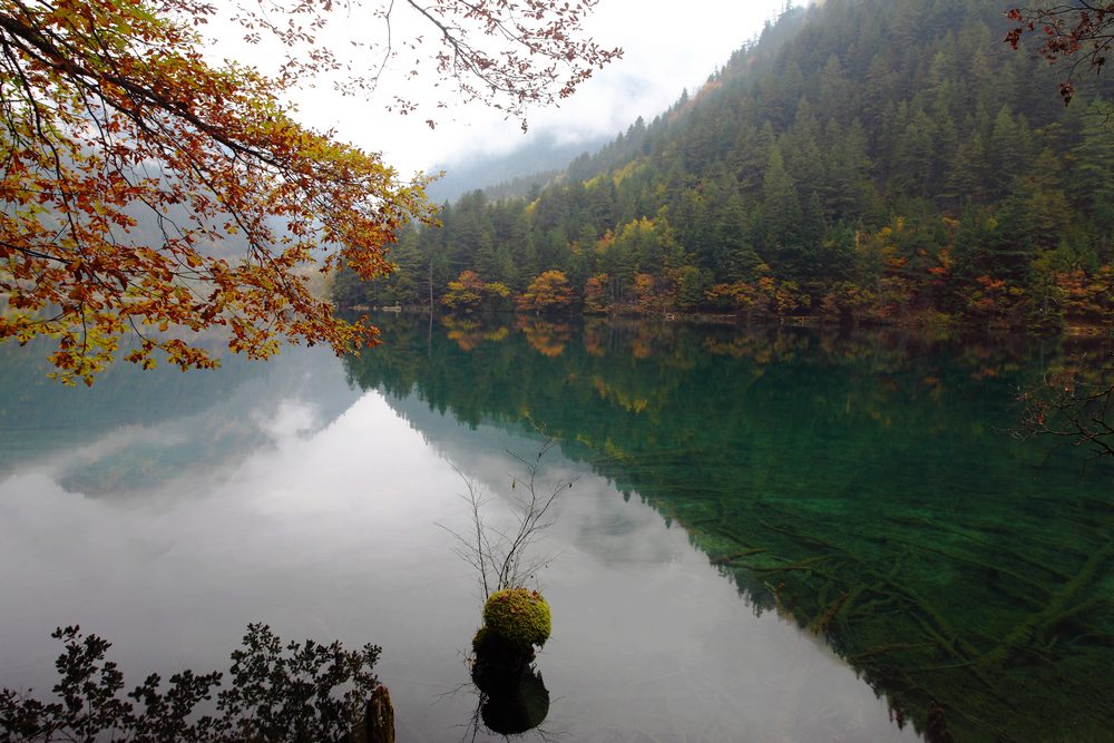 九寨镜海风光 摄影 鹿山老人