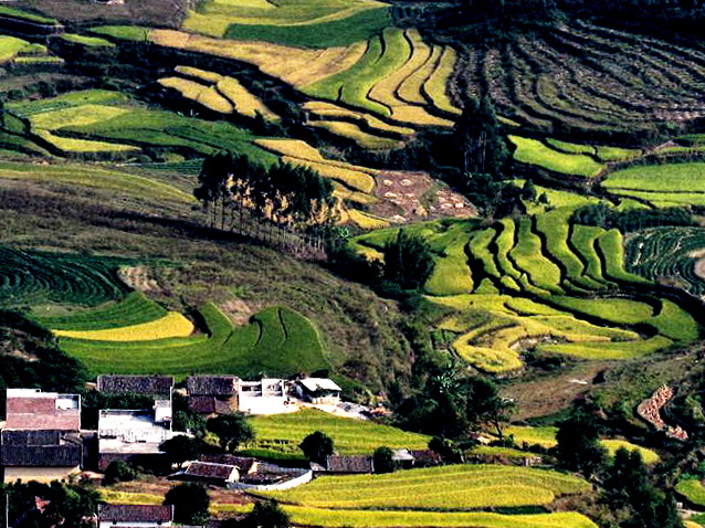 多彩山村 摄影 伍月