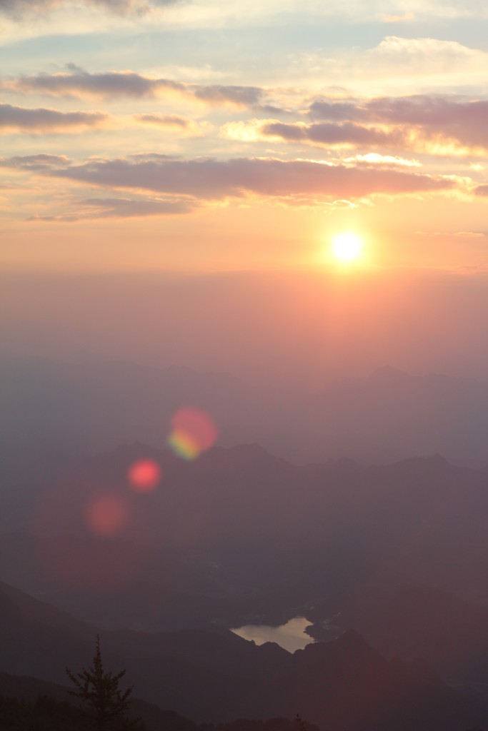 雾灵山 落日 光耀中华 摄影 coolcoolsb