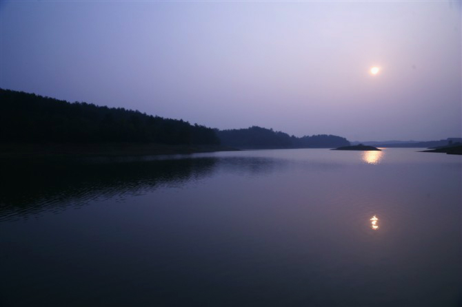 夕照洈水 摄影 勤劳农夫