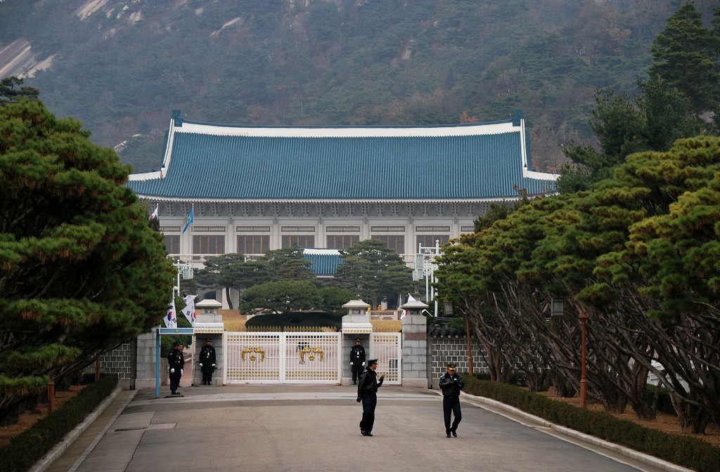 韩国首尔青瓦台总统府外景 摄影 原原