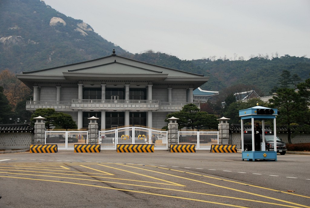 韩国首尔青瓦台总统府外景 摄影 原原