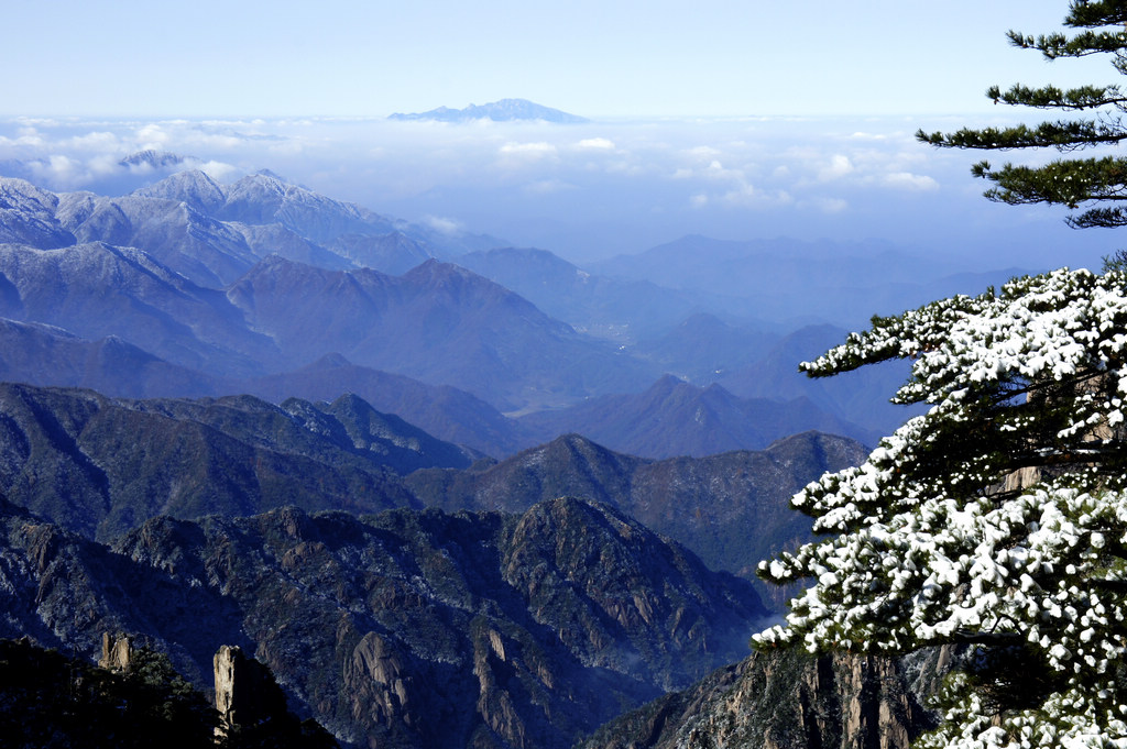 黄山雪景-1 摄影 丽-娜