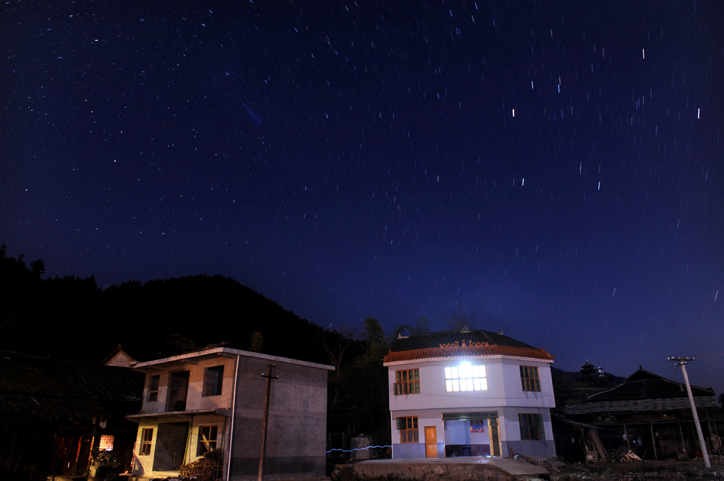 山乡星空 摄影 好兆头