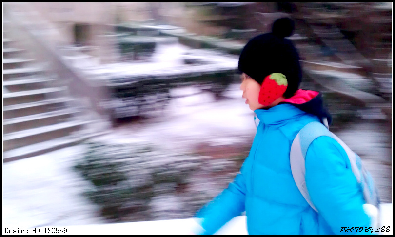 下雪了，走路去上學 摄影 lxm