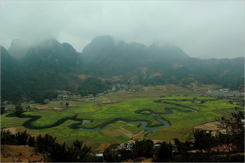 广西巴马“命”字河 摄影 闲居无语