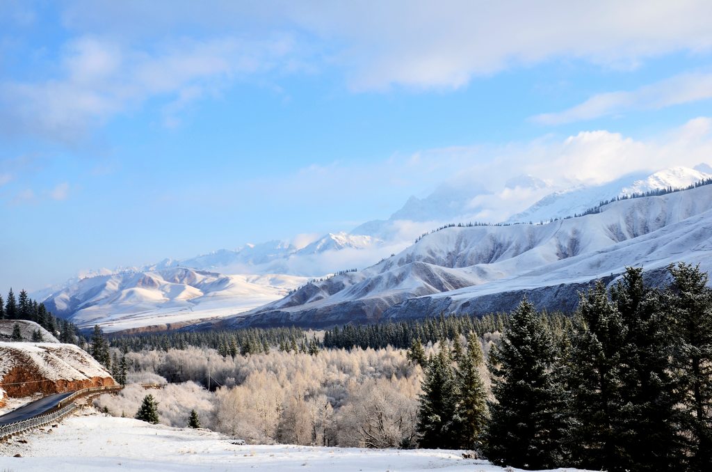 青海祁连雪景之一 摄影 祁连山人