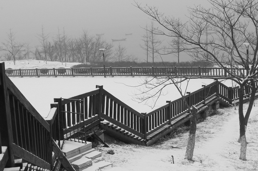 小雪轻撒观海台 摄影 七云之