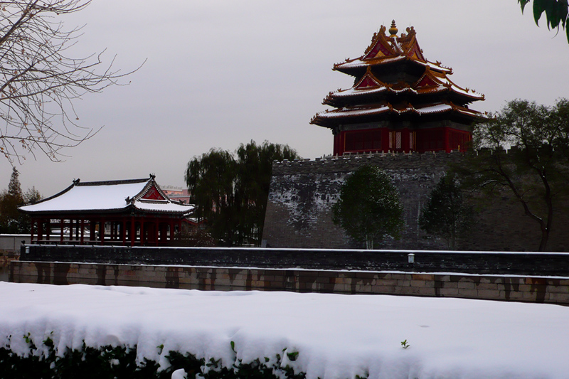 角楼初雪 摄影 边疆牧童