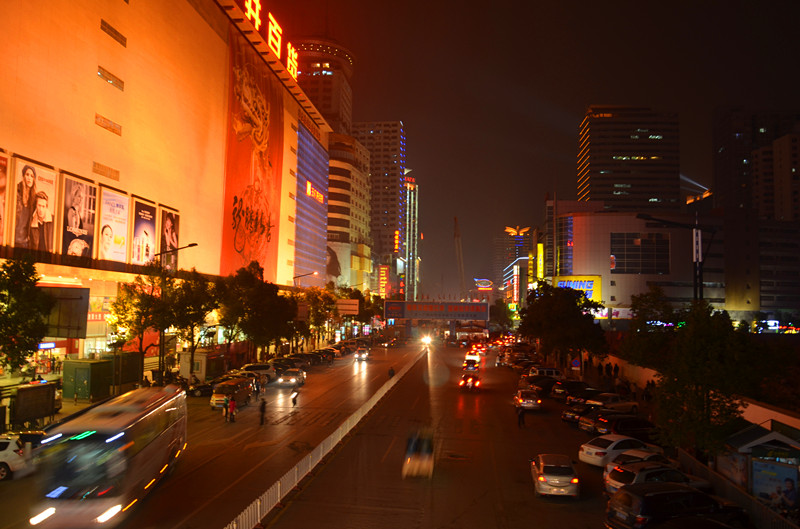 长沙夜景 摄影 蓝色乐海