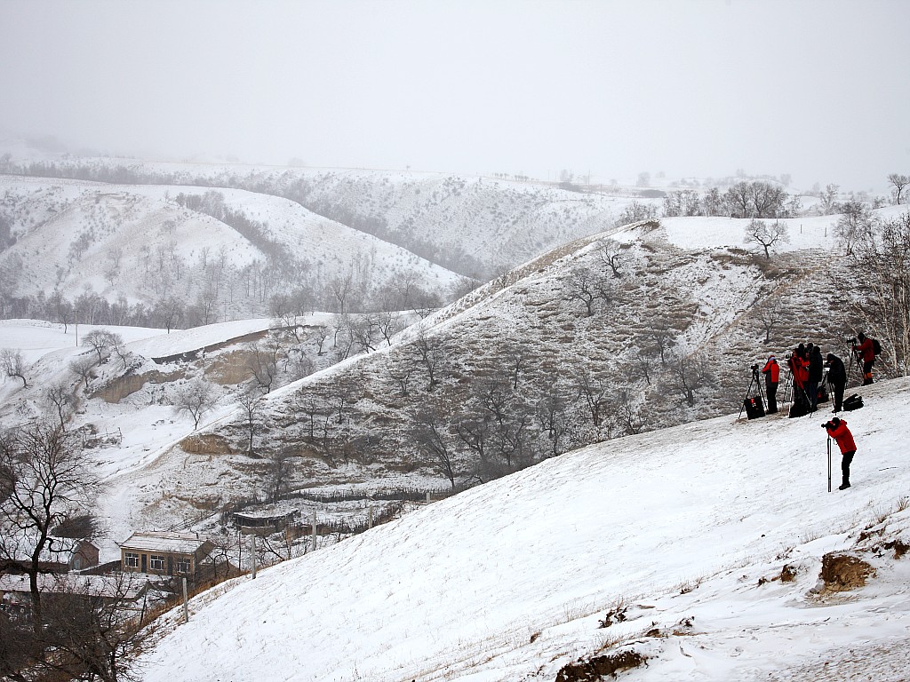 雪韵坝上18---画中人 摄影 聚萍zzp