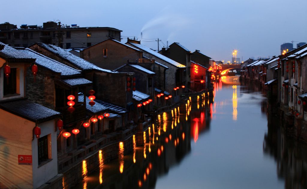 《古运河残雪》1——点击放大 摄影 残月晓风