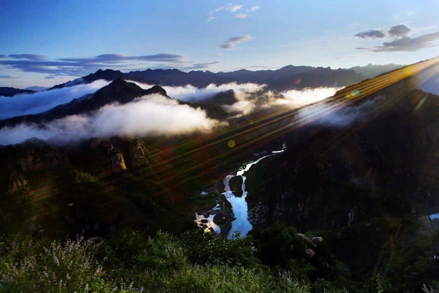 白河大峡谷的黎明 摄影 沉积岩