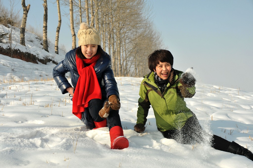 雪趣之三 摄影 祁连山人