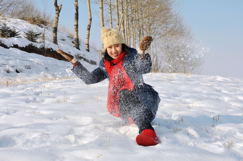 雪趣之二 摄影 祁连山人