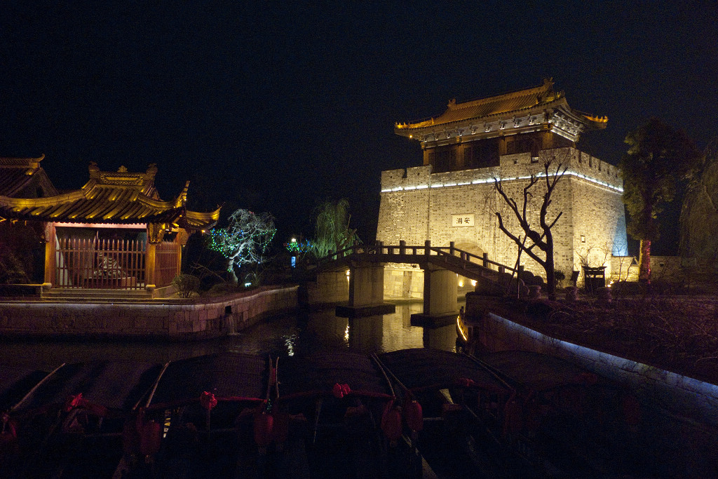 夜景台儿庄 摄影 xkk