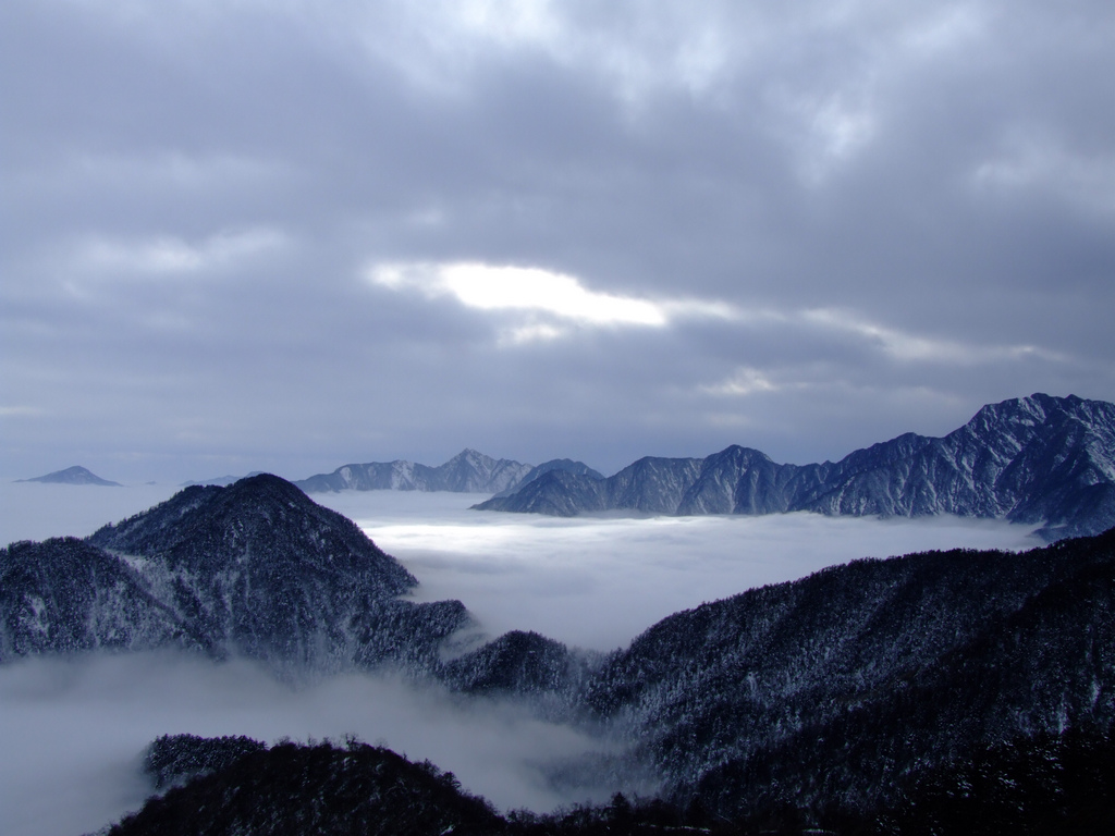 西岭雪山云海 摄影 jusheng