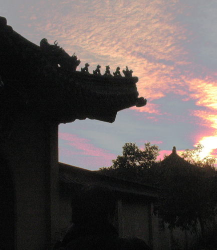 夕阳照古寺3 摄影 老王