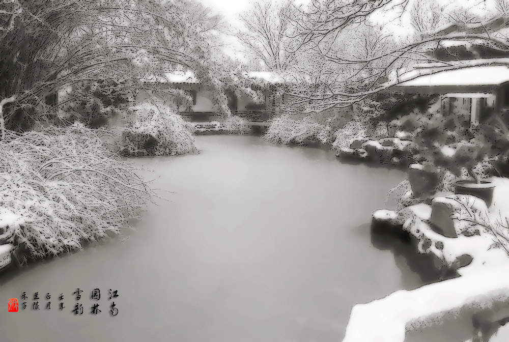 园林雪韵 摄影 禾子