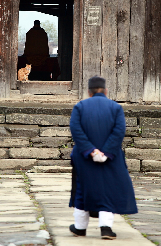 真武大帝、道士和猫 摄影 why1111