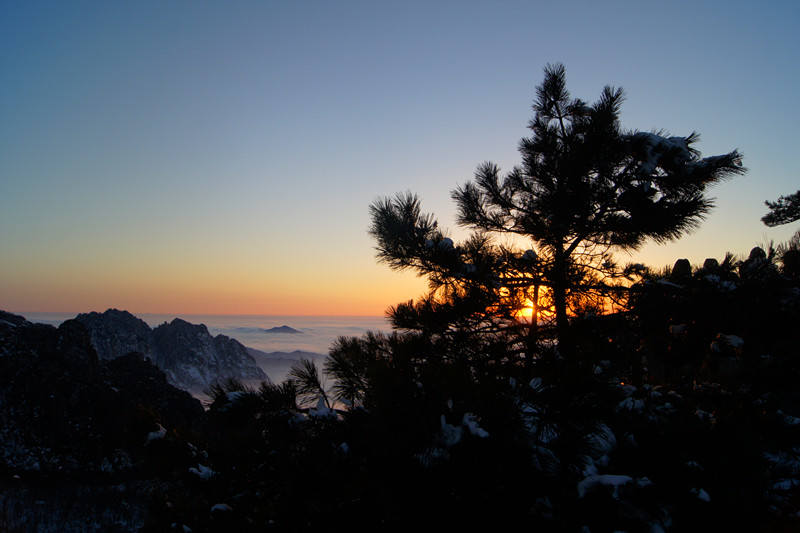 黄山落日 摄影 琳娜