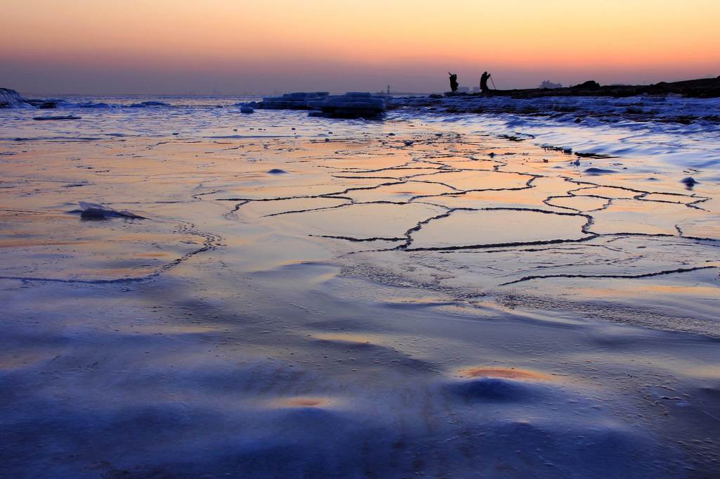 夕照冰海—2 摄影 冰峰雪莲