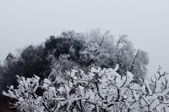 罗锦架桥岭冰雪风光 摄影 云山西河