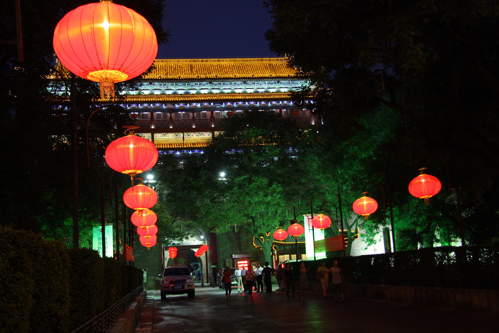 西安城楼夜景 摄影 桐君老人