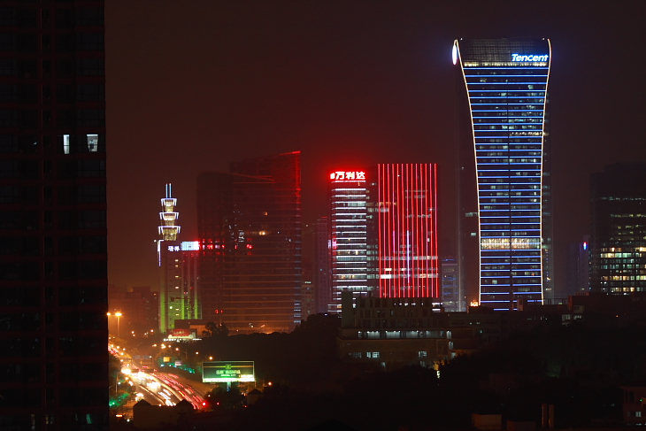 腾讯大楼夜景 摄影 L.D.liandong