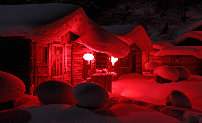 雪乡夜色 摄影 星湖