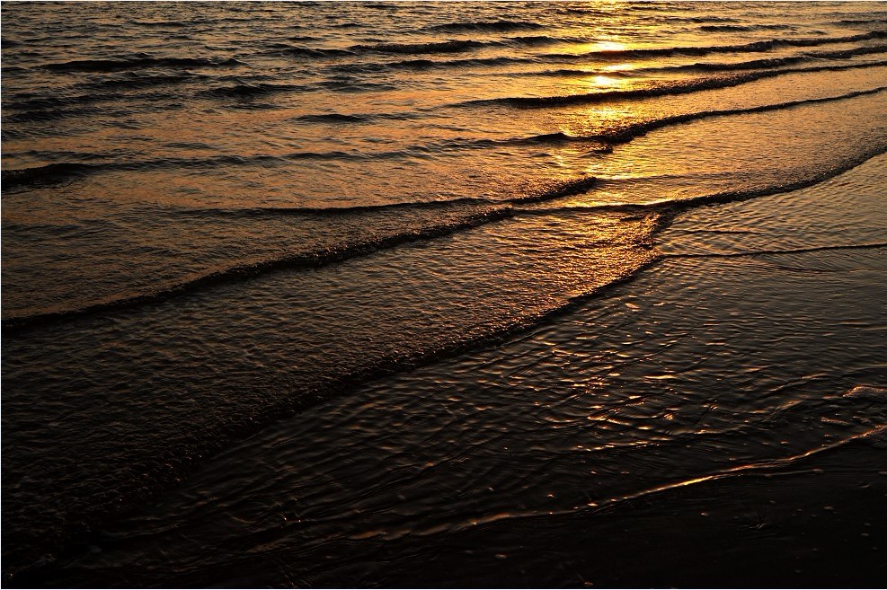 海与夕阳 摄影 别丢下我