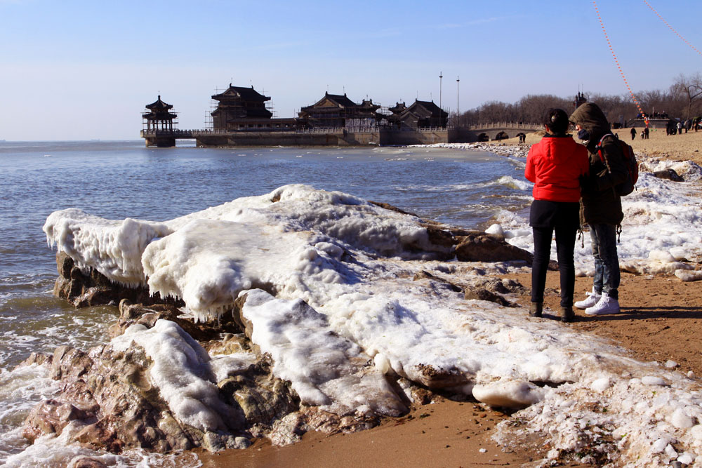 残雪海神庙 摄影 龙头入海