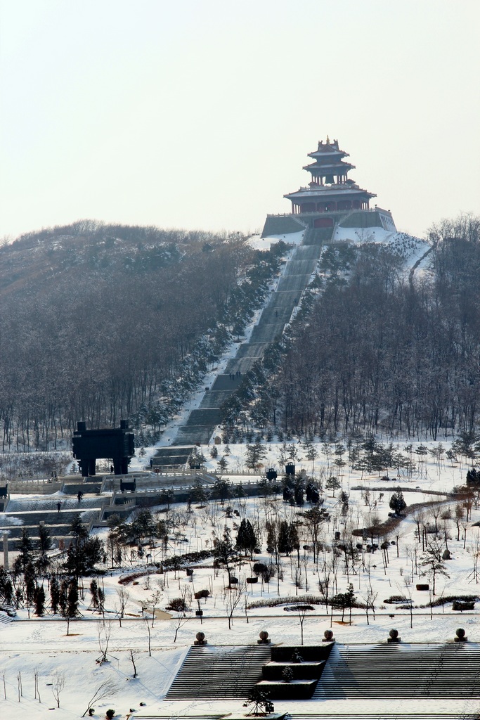 雪浴龙鼎山 摄影 漓江山水