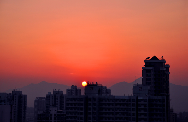 夕陽 摄影 建智