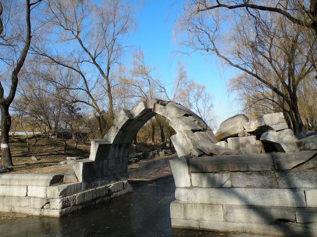 北京圆明园一景残桥 摄影 马陵飞雪