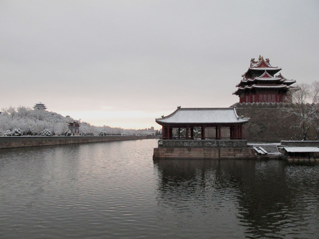 春雪中的故宫角楼 摄影 梦幻彩虹