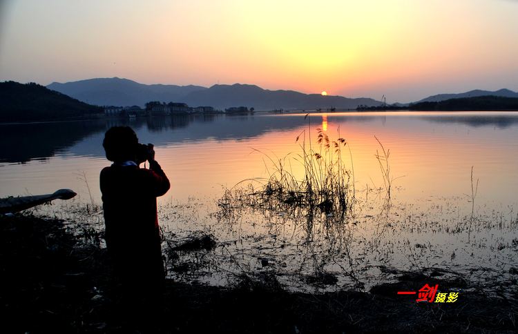 夕阳西下 摄影 宁波一剑