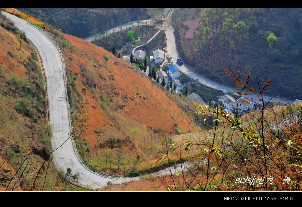 凉山的s路 摄影 lsjy老龙