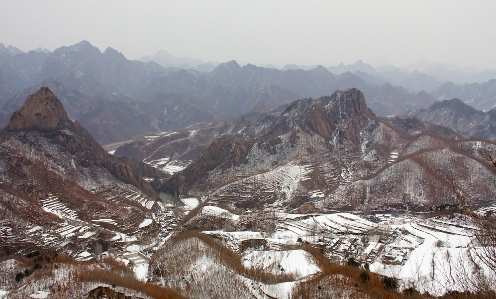 长城春雪 摄影 浪静风平