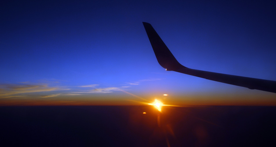 高空拍落日 摄影 路明