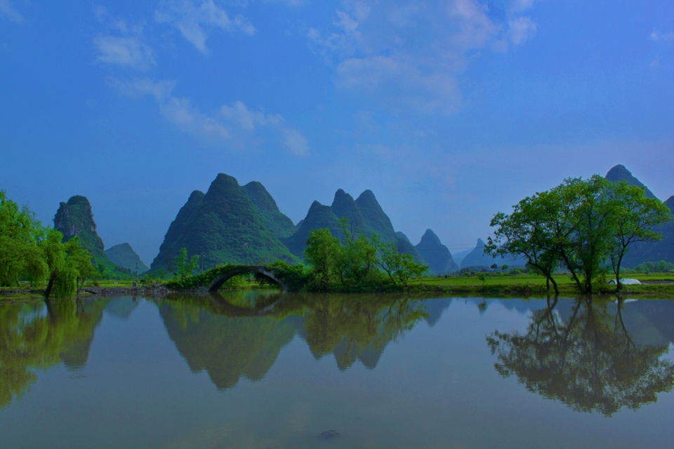 山水间的桥 摄影 漓讧奇峰