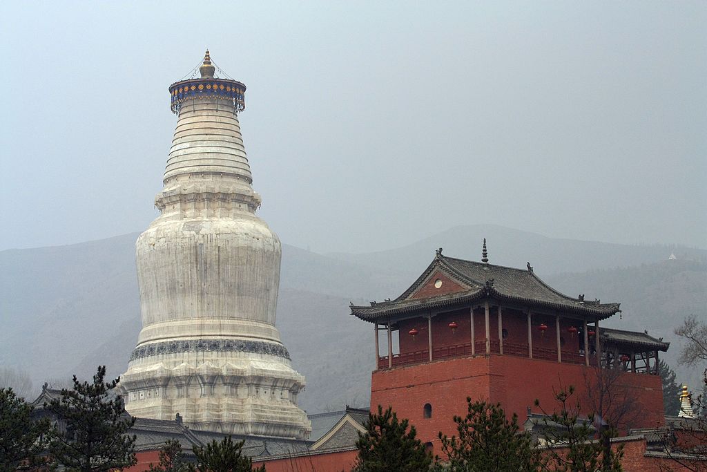 五台山白塔寺 摄影 蓝色皮皮