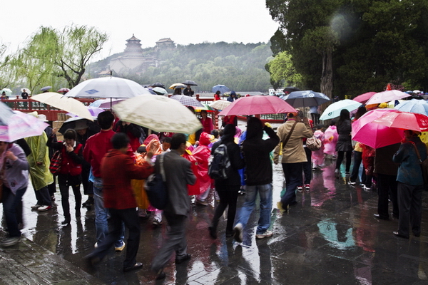 雨中游颐和园 摄影 移动心灵