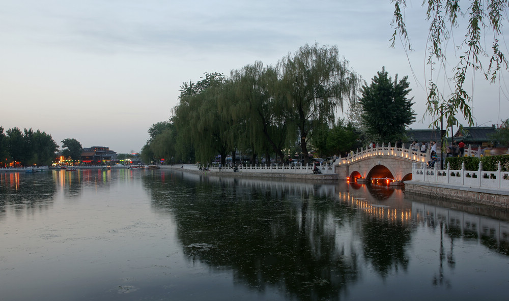 后海夜景 摄影 独立年华