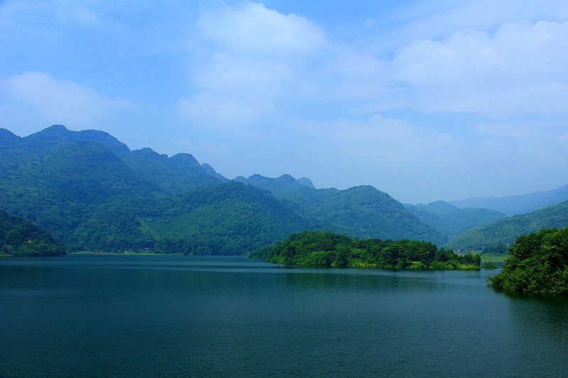 水库 摄影 清风水波