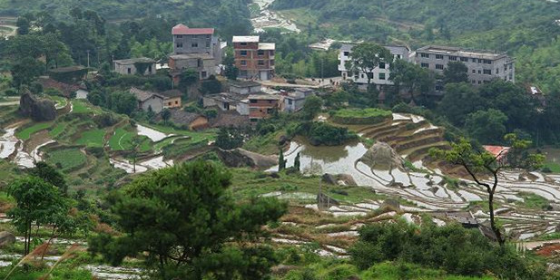 上饶灵山梯田人家 摄影 居高声自远